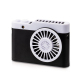Mini Ventilateur USB Portable À Suspendre Autour Du Cou Noir Batterie 1800 mAh ABS 1,5 W - www.yonis-shop.com