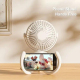 Ventilateur Portable Flexible Sur Pied 2000mAh Rose Moteur Silencieux 3 Vitesses Hélice Rotative 105mm - www.yonis-shop.com