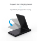Chargeur Sans Fil 3-en-1 Pliable et Portable Pour Appareils Multiples Noir Puissance 15W - www.yonis-shop.com