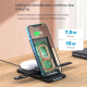 Chargeur Sans Fil 3-en-1 Pliable et Portable Pour Appareils Multiples Noir Puissance 15W - www.yonis-shop.com