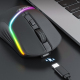 Souris Gaming Sans Fil Silencieuse RGB 4000DPI Dual Mode Rechargeable Type-C - www.yonis-shop.com