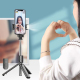 Perche À Selfie Bluetooth Avec Trépied Et Lumière Intégrée Rotation 360° Chargement USB - www.yonis-shop.com