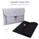 Sacoche Ordinateur Portable 13.3 Pouces Gris Avec Compartiments Multiples et Protection Complète En Feutre - www.yonis-shop.com