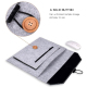 Sacoche Ordinateur Portable 13.3 Pouces Gris Avec Compartiments Multiples et Protection Complète En Feutre - www.yonis-shop.com