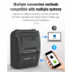 Mini Imprimante Thermique Portable Bluetooth 4.0 58mm Compatible Android iOS Windows Haute Vitesse 90mm/s Longue Durée de Vie...