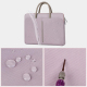 Sacoche Ordinateur Portable 13 Pouces Étanche et Antichoc avec Poignée PU pour Homme et Femme - www.yonis-shop.com