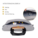 Sacoche Ordinateur Portable Imperméable Résistante Pour 15.6 Pouces Avec Poignée Cachée Et Sangle Ajustable Grise - www.yonis...