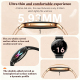 Montre Connectée Femme À Écran AMOLED Incurvé Ultra Fin Avec Lampe Torche IP68 Et Autonomie 7 Jours - www.yonis-shop.com