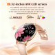 Montre Connectée Femme À Écran AMOLED Incurvé Ultra Fin Avec Lampe Torche IP68 Et Autonomie 7 Jours - www.yonis-shop.com