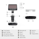 Microscope HD 1080P Écran 4.3 Pouces Grossissement 1000x Avec Lumière LED Non-Glissant Compatible Windows Et Mac - www.yonis-...