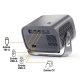 Vidéoprojecteur HD Android 11 Pour Films Rotation 360° Correction Keystone Automatique WiFi 6 - www.yonis-shop.com