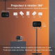 Vidéoprojecteur HD Android 11 Pour Films Rotation 360° Correction Keystone Automatique WiFi 6 - www.yonis-shop.com
