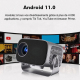Vidéoprojecteur HD Android 11 Pour Films Rotation 360° Correction Keystone Automatique WiFi 6 - www.yonis-shop.com