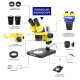 Microscope Trinoculaire Stéréo Industriel Connectable À Écran HD Avec Zoom Continu 0.7-4.5X Et Éclairage LED - www.yonis-shop...