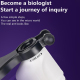 Microscope Portable Pour Enfants Avec Support Bleu LED Grossissement 60-120x - www.yonis-shop.com