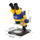 Microscope Trinoculaire Stéréo Industriel Avec Connexion HD Affichage Haute Définition - www.yonis-shop.com