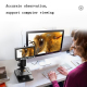 Microscope Électronique Numérique 7 Pouces 2000X Pour Observation Cellulaire Microbienne Avec Écran HD et Lumières LED - www....