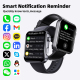 Montre Connectée Écran 2.1 Pouces Appels Bluetooth Analyse ECG Composition Sanguine 50 Modes Sportifs Silicone Noir Gris - ww...