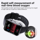 Montre Connectée Écran 2.1 Pouces Appels Bluetooth Analyse ECG Composition Sanguine 50 Modes Sportifs Silicone Noir Gris - ww...