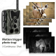 Caméra De Chasse 4G Extérieure Avec Batterie Lithium 5000mAh Vision Nocturne 20MP Et Détection IR 120° - www.yonis-shop.com