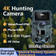 Caméra De Chasse 4K Vision Nocturne Infrarouge Écran LCD 2 Pouces Capture Ultra-Rapide 30MP Étanche IP66 Pour Surveillance Et...
