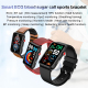 Bracelet Connecté ECG Température Fréquence Cardiaque Tension Artérielle Bluetooth Étanche Écran Tactile Notifications Multis...