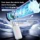 Ventilateur À Main Avec Refroidissement Thermoélectrique 100 Vitesses Batterie 6000 mAh Câble Type C Rétractable - www.yonis-...