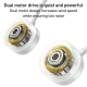 Ventilateur De Cou Portable Pour Rafraîchir 3 Vitesses Flux D’Air Circulaire Batterie 1000 mAh Moteur 55 dB Recharge Type C -...