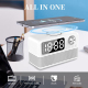 Enceinte Bluetooth LED Radio Réveil Avec Chargeur Sans Fil 15W Et Appels Mains Libres - www.yonis-shop.com