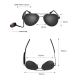 Écouteurs Bluetooth Lunettes De Soleil Musique Avec Microphone Pour Appels Mains Libres - www.yonis-shop.com