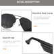 Écouteurs Bluetooth Lunettes De Soleil Musique Avec Microphone Pour Appels Mains Libres - www.yonis-shop.com
