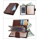 Portefeuille Homme Porte-Carte Protection Magnétique RFID Véritable Cuir Anti-Magnet Paquet Passeport Marron - www.yonis-shop...