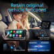 Adaptateur 2 En 1 Android Auto Et CarPlay Filaire Vers Sans Fil Pour 98 % Des Véhicules Bluetooth 5.4 WiFi 6 - www.yonis-shop...