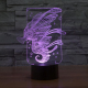 Lampe 3D Style Hippocampe 7 Couleurs Luminaire LED Tactile 0.5W Décoration Chambre Salon Hall Couloir - www.yonis-shop.com