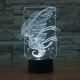 Lampe 3D Style Hippocampe 7 Couleurs Luminaire LED Tactile 0.5W Décoration Chambre Salon Hall Couloir - www.yonis-shop.com