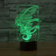 Lampe 3D Style Hippocampe 7 Couleurs Luminaire LED Tactile 0.5W Décoration Chambre Salon Hall Couloir - www.yonis-shop.com