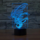 Lampe 3D Style Hippocampe 7 Couleurs Luminaire LED Tactile 0.5W Décoration Chambre Salon Hall Couloir - www.yonis-shop.com