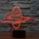 Lampe 3D Dauphin 7 Couleurs LED Tactile 0.5W Pour Chambre Salon Hall Couloir - www.yonis-shop.com