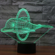Lampe 3D Dauphin 7 Couleurs LED Tactile 0.5W Pour Chambre Salon Hall Couloir - www.yonis-shop.com