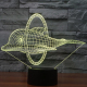 Lampe 3D Dauphin 7 Couleurs LED Tactile 0.5W Pour Chambre Salon Hall Couloir - www.yonis-shop.com