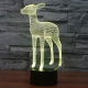 Lampe 3D Biche 7 Couleurs LED Tactile 0.5W Pour Chambre Salon Hall Couloir - www.yonis-shop.com