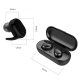 Ecouteurs Bluetooth Étanches IPX5 Bluetooth 5.0 Sans Fil Avec Boîtier De Charge Appels HD Et Commandes Vocales - www.yonis-sh...
