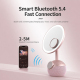 Miroir De Maquillage 4 En 1 Avec Enceinte Bluetooth Recharge Sans Fil Magnétique 15 W Éclairage LED 3 Teintes Et Loupe 5x - w...