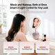 Miroir De Maquillage 4 En 1 Avec Enceinte Bluetooth Recharge Sans Fil Magnétique 15 W Éclairage LED 3 Teintes Et Loupe 5x - w...