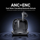 Écouteurs Sans Fil ANC ENC Avec Réduction De Bruit De 30 dB Connexion Bluetooth 6.0 Autonomie 6 À 8 h - www.yonis-shop.com