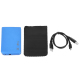 Boîtier Pour Disque Dur Externe Windows Mac OS 2.5 Pouces USB 2.0 SATA Bleu - www.yonis-shop.com