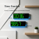 Horloge Numérique LED De Bureau Et Murale 12.6 Pouces Avec Éclairage RGB Ambiant Minuteur Et Affichage Date Température - www...