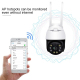 Caméra Surveillance Wifi 360° IP65 Full HD - Vision Nocturne, Détection Humanoïde, Intercom, 128Go SD - www.yonis-shop.com