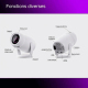 Mini Videoprojecteur Portable 1080P Android 12 WiFi 6 BT5.0 Écran 130 Pouces Auto-Calibration Haute Précision Pour Usage Fami...