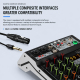 Table De Mixage Audio 4 Canaux Pour Enregistrement Bluetooth USB Alimentation Fantôme 48 V 99 Effets De Réverbération - www.y...